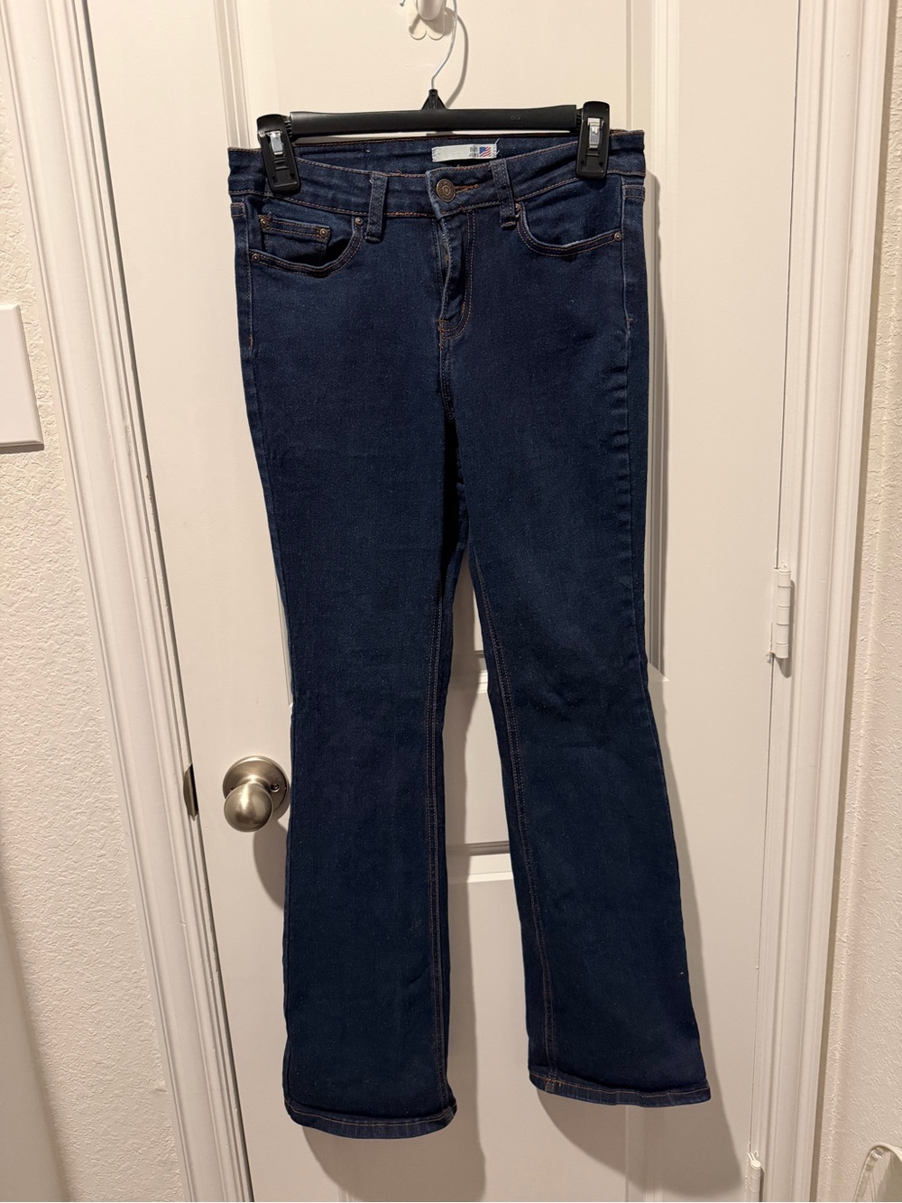 Dark Blue Flare Jeans for Women — Classic Flared Leg